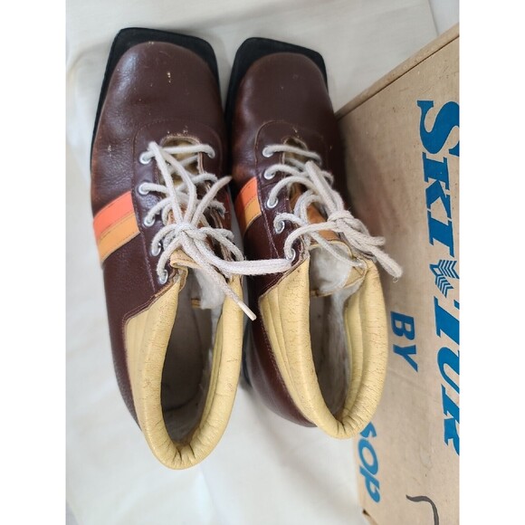 Rare Vintage SKI-TUR cross Country Womans 7 Shoes W/box AWESOME!!! - Picture 2 of 12
